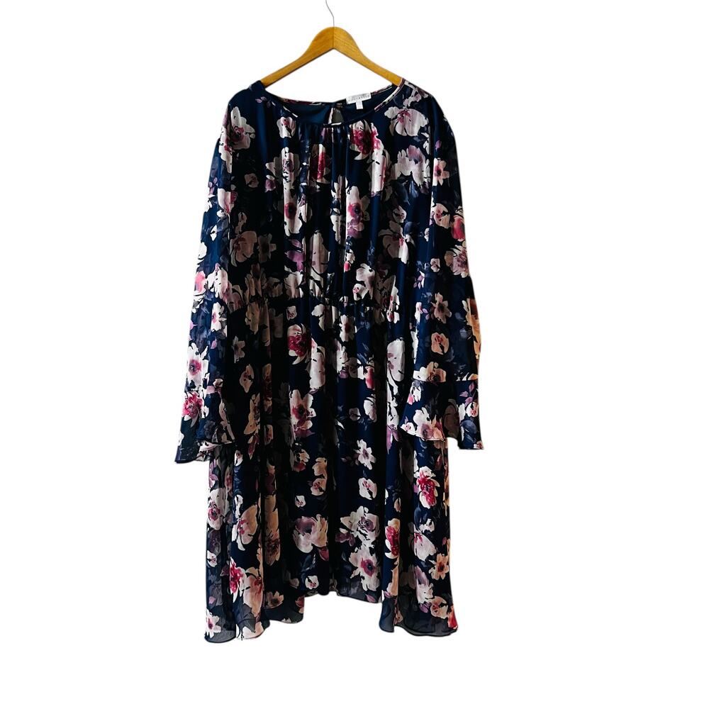 Marybelle Multicolor Floral A Line Dress Size 5X NWT